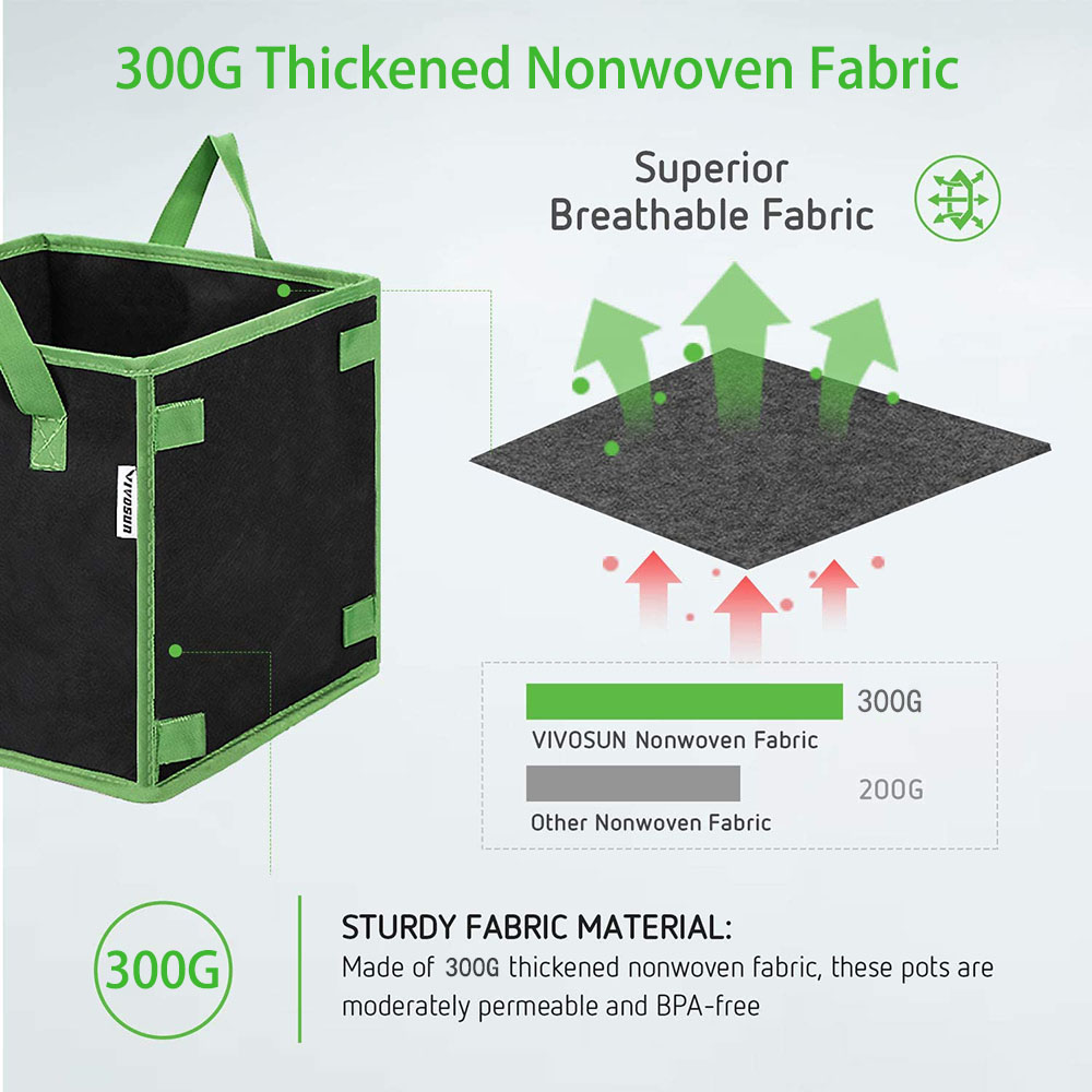 4/5/7/10 Gallon Non-woven Fabr - Vegetable Transplanter ulasan dan harga
