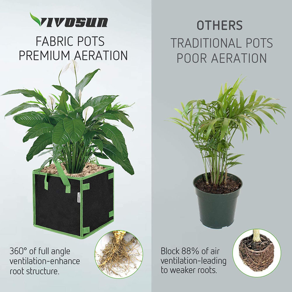 4/5/7/10 Gallon Non-woven Fabr - Vegetable Transplanter ulasan dan harga