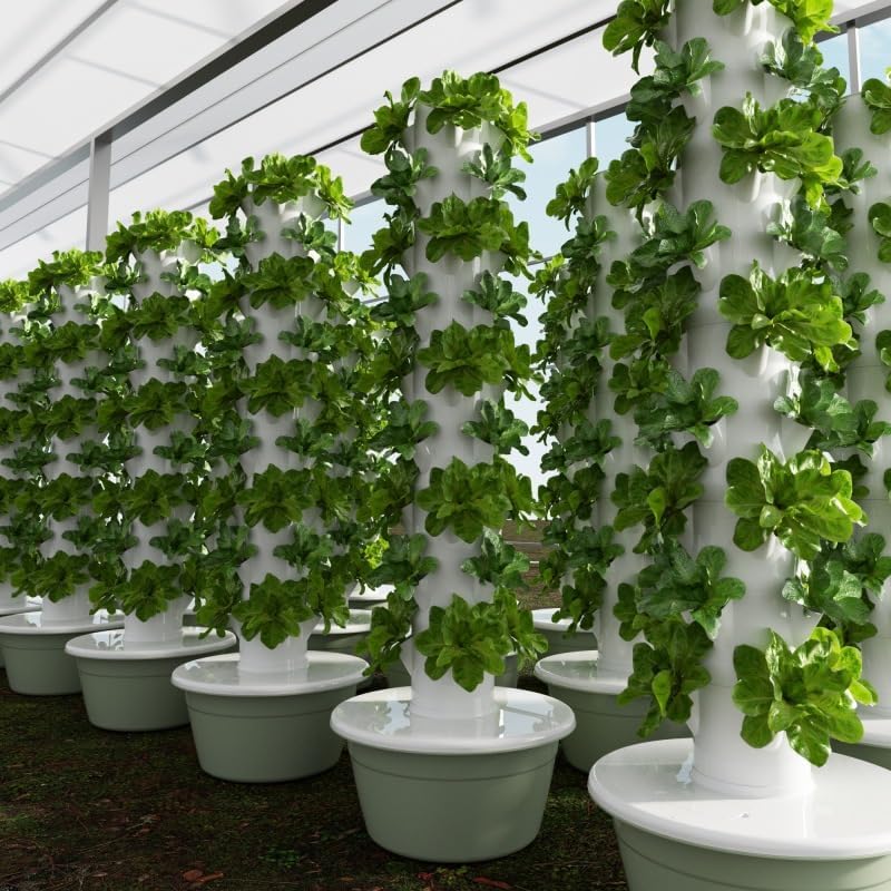 Vertical Hydroponic Grow Tower - Vegetable Transplanter ulasan dan harga